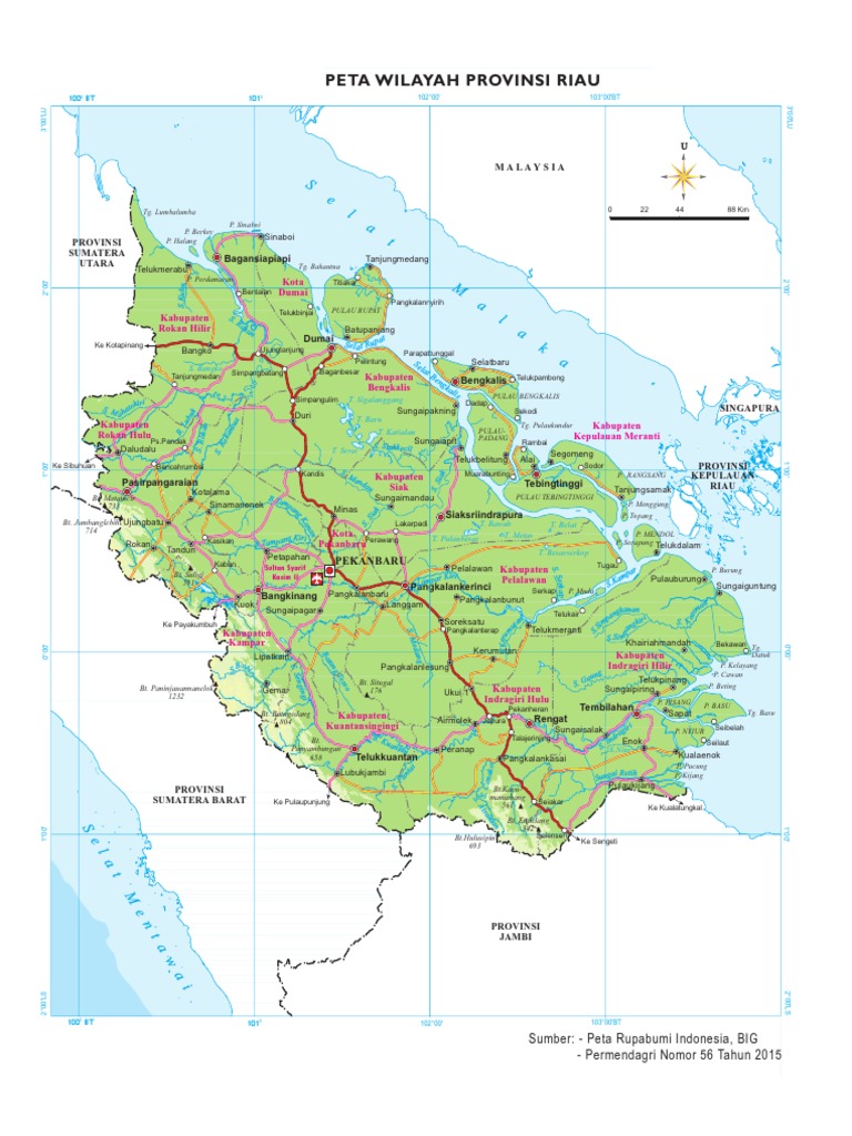 04 Peta Wilayah Prov Riau | PDF