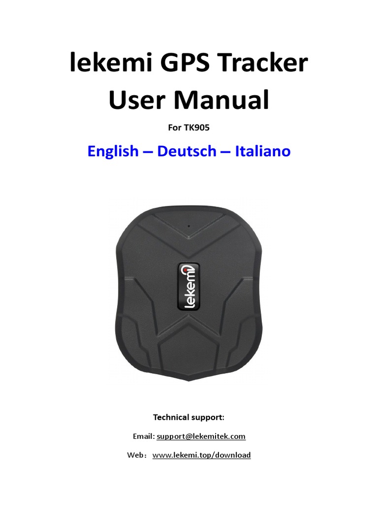 Lekemi GPS Tracker User Manual: English - Deutsch - Italiano | PDF ...