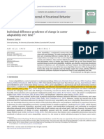 Zacher (2014) Individual Difference Predictors of Change in Care