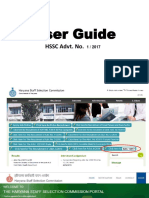 User Guide: HSSC Advt. No. 7/2016