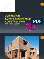 Joisted or Load-Bearing Masonry Construction