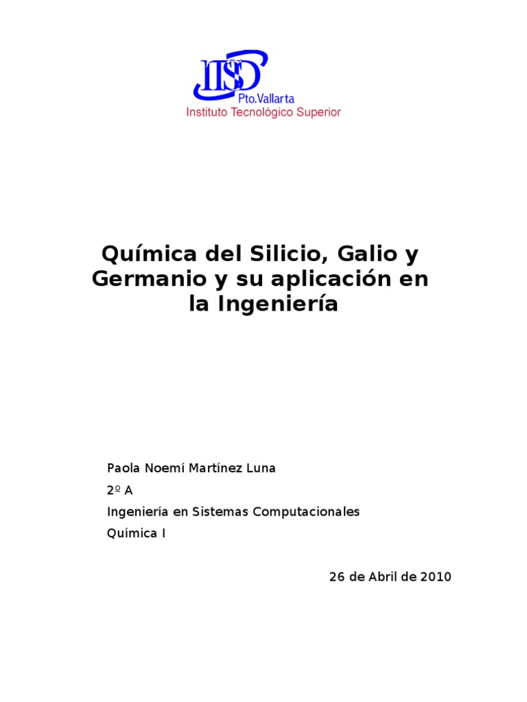 Unidad 3 Germanio Silicio
