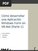 Download Cmo desarrollar una aplicacin Windows Form en VB by fontanemmanuel SN42958403 doc pdf