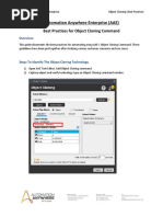 Object Cloning Best Practices