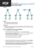 1.2.1.7 Packet Tracer - Compare 2960 and 3560 Switches