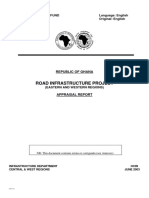 Ghana - Road Infrastructure Project - Appraisal Report
