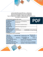 Guía de actividades y rúbrica de evaluación - Fase 2 - Diagnóstico, analisis y determinacion de la posicion estrategica organizacional.pdf