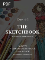 Day 1 30 Days Fashion Sketchbook Challenge PDF | PDF ...