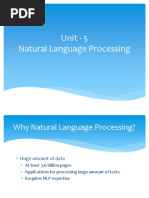 Unit - 5 Natural Language Processing