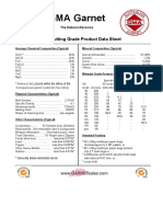 GMA Waterjet Grade Product Data Sheet