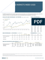 Msci Emerging Markets Index (Usd) : Cumulative Index Performance - Net Returns Annual Performance