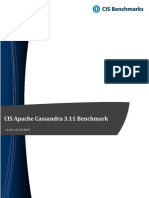 CIS Apache Cassandra 3.11 Benchmark v1.0.0