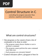 Chapter 5 Control Structure in C PDF