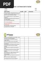 Industrial Safety Walk Checklist | PDF | Personal Protective Equipment ...