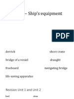 Unit 3 Ship's Equipment