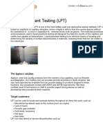 Liquid Penetrant Testing (LPT)