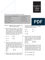 Soal Fisika SBMPTN 2010