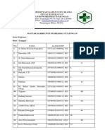 Daftar Hadir Pusk Baru