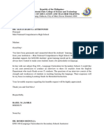 Letter For Approval (Principal)