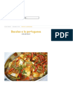 Bacalao A La Portuguesa