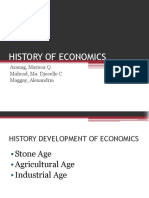 History of Economics: Arauag, Maricar Q. Malicad, Ma. Djocelle C. Maggay, Alexandria