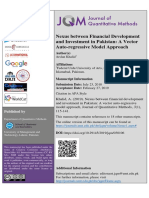 Nexus Between Financial Development and Investment in Pakistan PDF