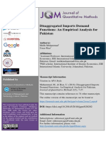 Disaggregated Imports Demand Functions