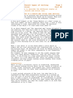 xxxP4 Analysing Types of Writing