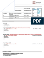 Standard of Completion Marks (%) / Cgpa