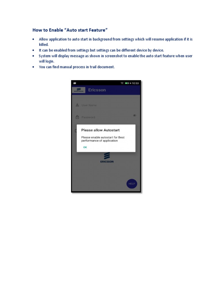 Enable Auto Start on Android Devices | PDF