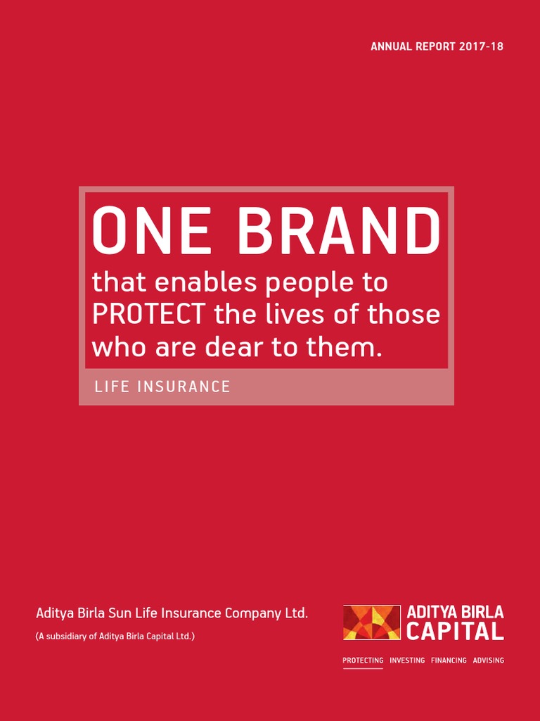 ANNUAL REPORT 2017 18 Birla Sunlife | Insurance | Chief ...