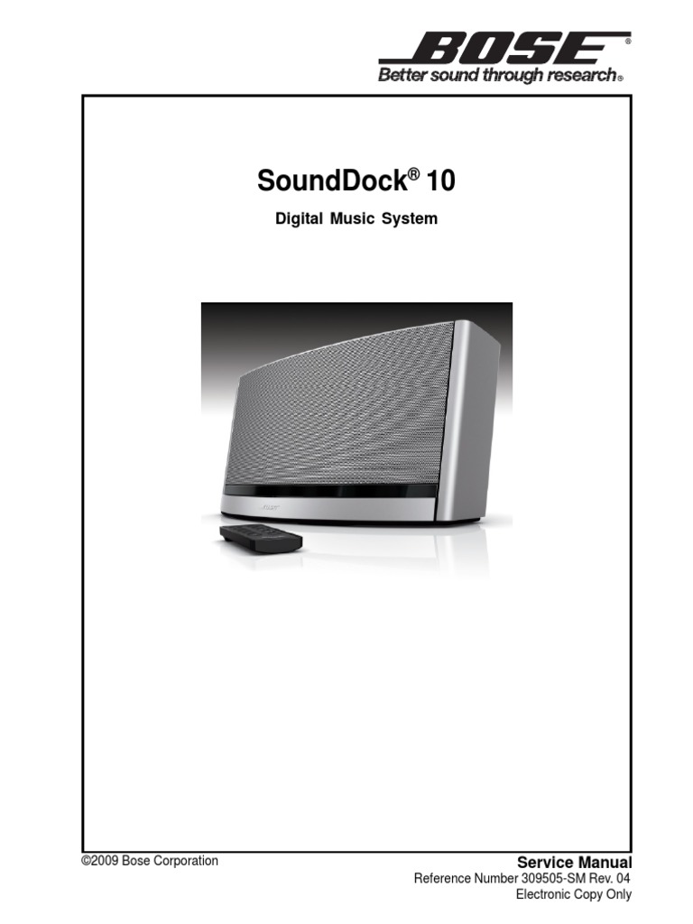 bose sounddock 10 parts