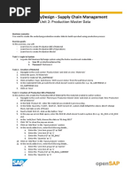 OpenSAP Byd4 SCM Week 03 Unit 02 PMD Additional Excercises