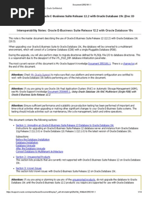 Document 1 Oracle Database Databases