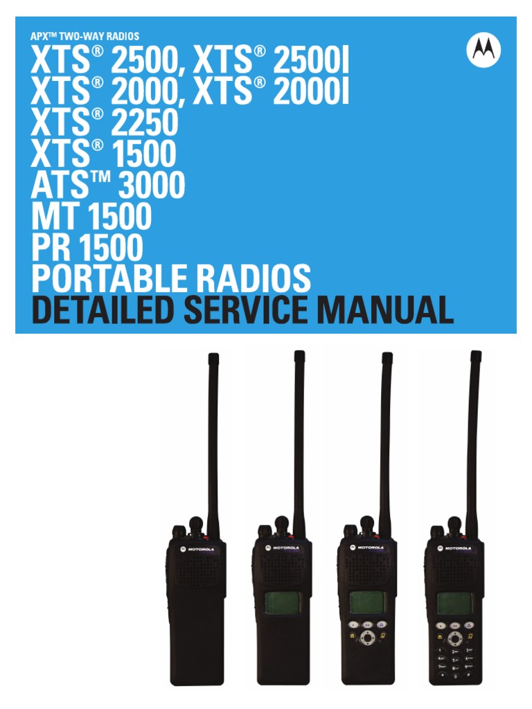 Motorola ASTRO XTS2500 XTS1500 Detailed Service Manual PDF
