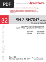 SH-2 SH7047: Group Hardware Manual