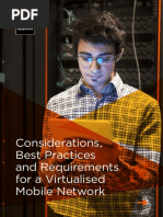 Considerations, Best Practices and Requirements For A Virtualised Mobile Network