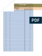 Blank Ledger Template for Accounting Records