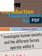 Course: Applied Social Sciences
