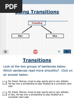 Using Transitions: Transition