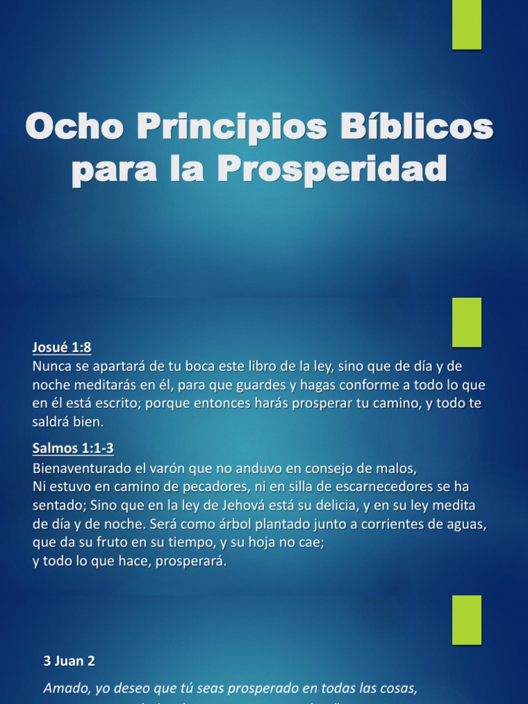 Ocho Principios Bíblicos de Prosperidad | PDF | Diezmo | Abrahán