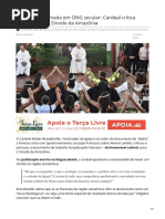 2019_JUN. Igreja Transformada Em ONG Secular - Crítica Do Sínodo Da Amazônia