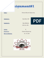 Chemical Reaction Engineering: Subject