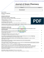 International Journal of Green Pharmacy: Content