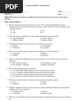 Provided.: General Chemistry 1 (First Quarter)