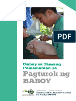 Gabay Sa Tamang Pamamaraan Sa Pagturok NG Baboy (READ ONLY) PDF