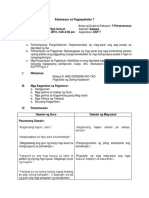 Esp Detailed Lesson Plan For Cot