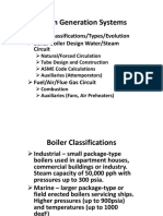 Steam Generation Systems: Boiler Classifications/Types/Evolution Boiler Boiler Design Water/Steam
