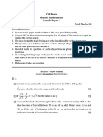 ICSE Board Class IX Mathematics Sample Paper 1: General Instructions