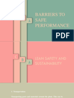 Barriers To Safe Performance